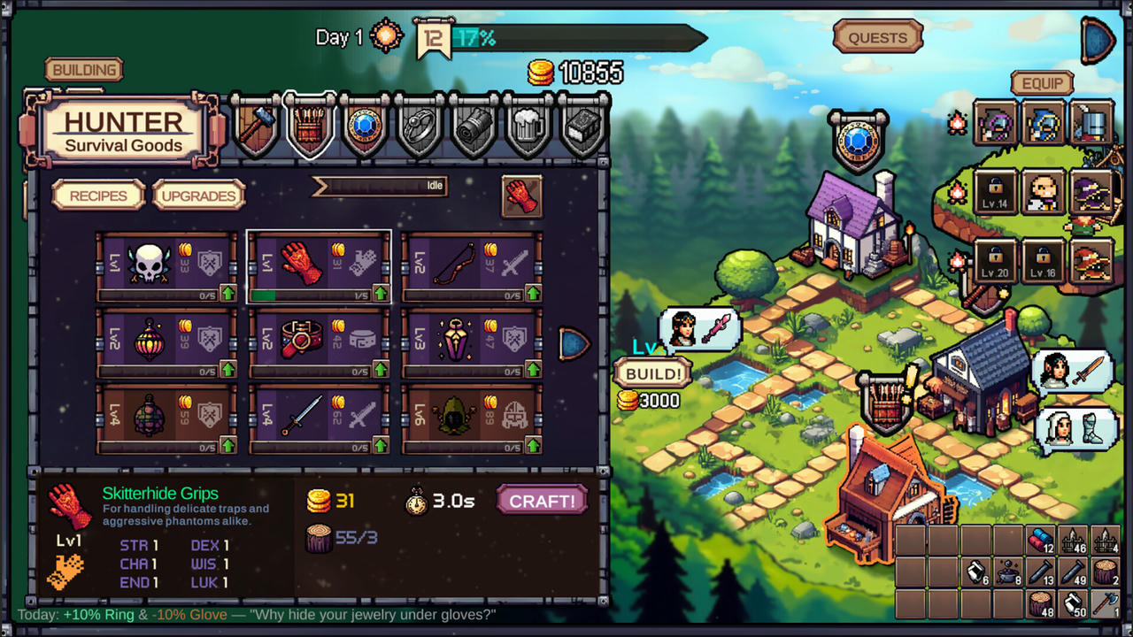 【B6077】工匠秘境 Crafter's Hollow 匠人之谷 V9.14:25.Build.20078650.20250923-烈刃逐影-玄钢怒涛 免安装中文版[840MB]